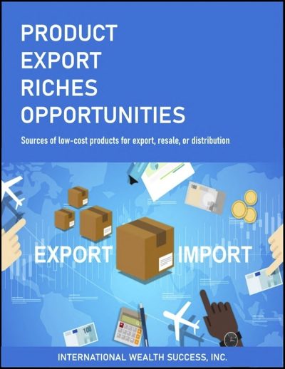 IWS-12 Product Export Riches Opportunities COVER