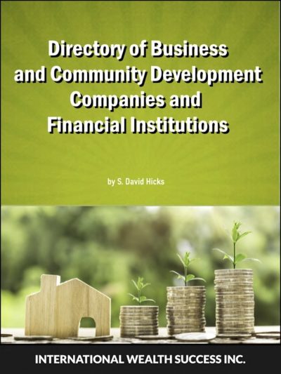 IWS-14 Directory of Business Development Companies and Community Development Financial Institutions - COVER