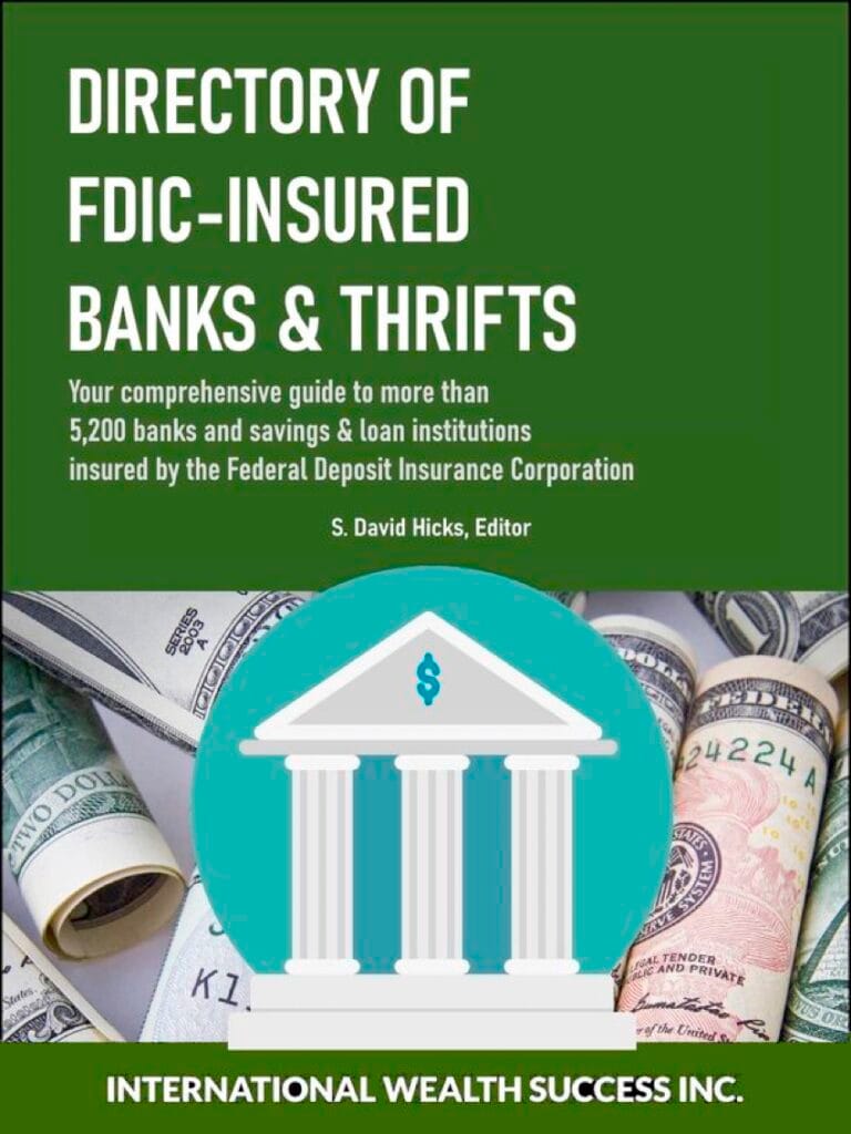 IWS-18 National Directory of FDIC-Insured Banks & Thrifts - COVER