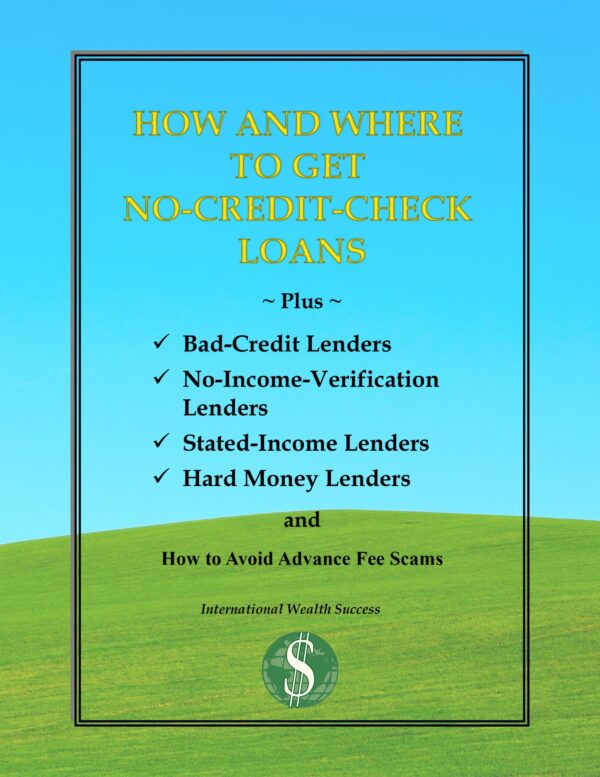 IWS-97 - The IWS Guide to How and Where to Get No-Credit-Check Loans - COVER