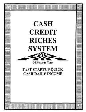 K-13 - Cash Credit Riches Kit Manual