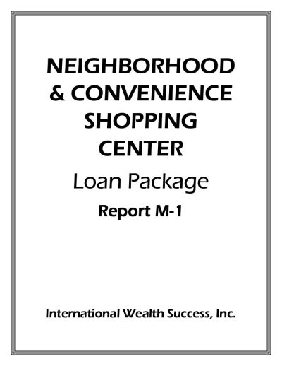 M-1 Neighborhood & Convenience Shopping Center Appraisal