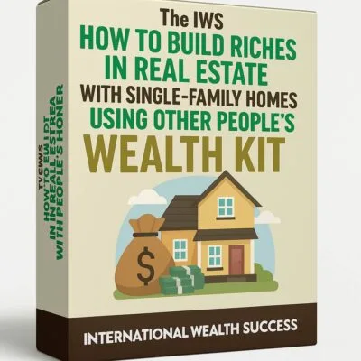 The IWS How to Build Riches in Real Estate With Single-Family Homes Using Other People’s Money Wealth Kit BOX