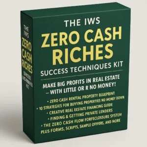 The IWS Zero Cash Riches Success Techniques Kit BOX