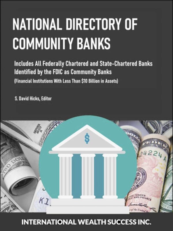 IWS-211 - National Directory of Community Banks - COVER