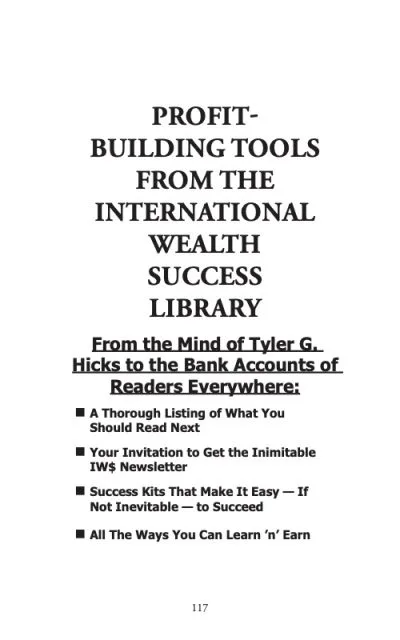 IWS-205 : Tyler G. Hicks' Wealth Creation Vault - Image 7