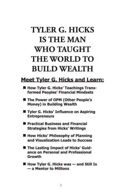 IWS-205 : Tyler G. Hicks' Wealth Creation Vault - Image 8