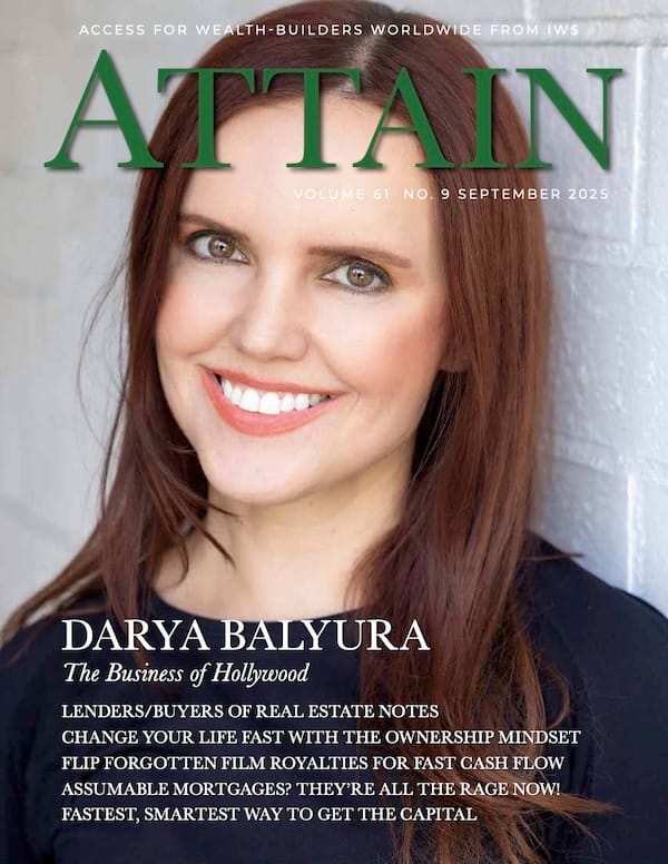 Darya Balyura on the cover of IW$'s ATTAIN September issue